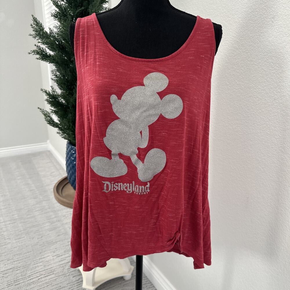 Disney Parks Disneyland Resort Mickey Mouse Glitter Tank Top‎ Women's Size 1X